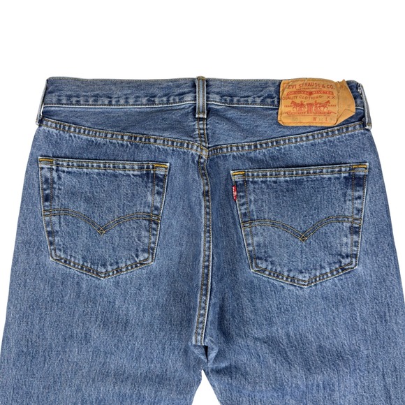Levi's 501 XX Original Men's 32x32.5 Blue Straight Leg Cotton Denim Jeans - Picture 5 of 9